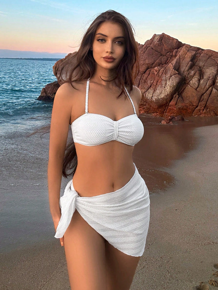 Set bikini SHEIN, alb