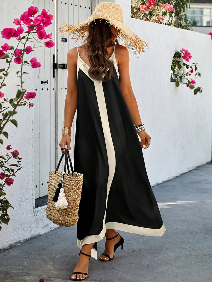 SHEIN midi ruha, fekete
