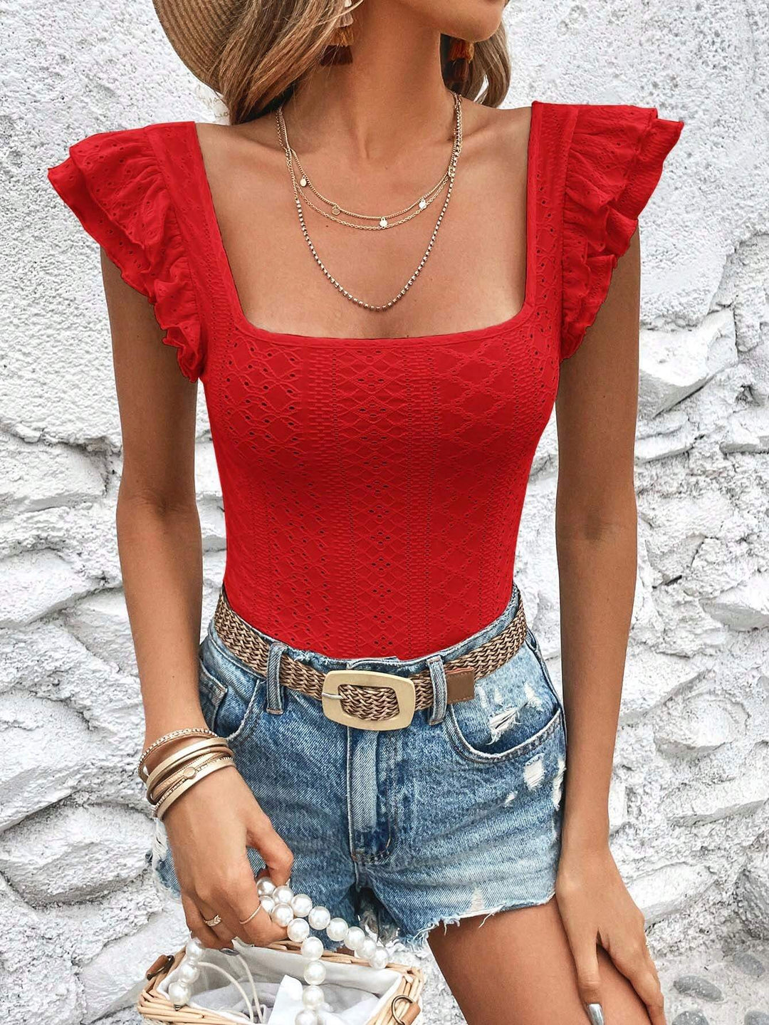 Tricou Shein, roșu