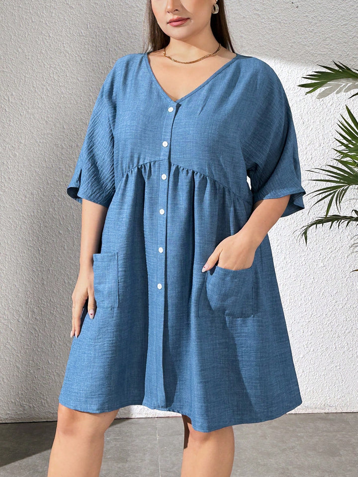 SHEIN mini ruha, kék
