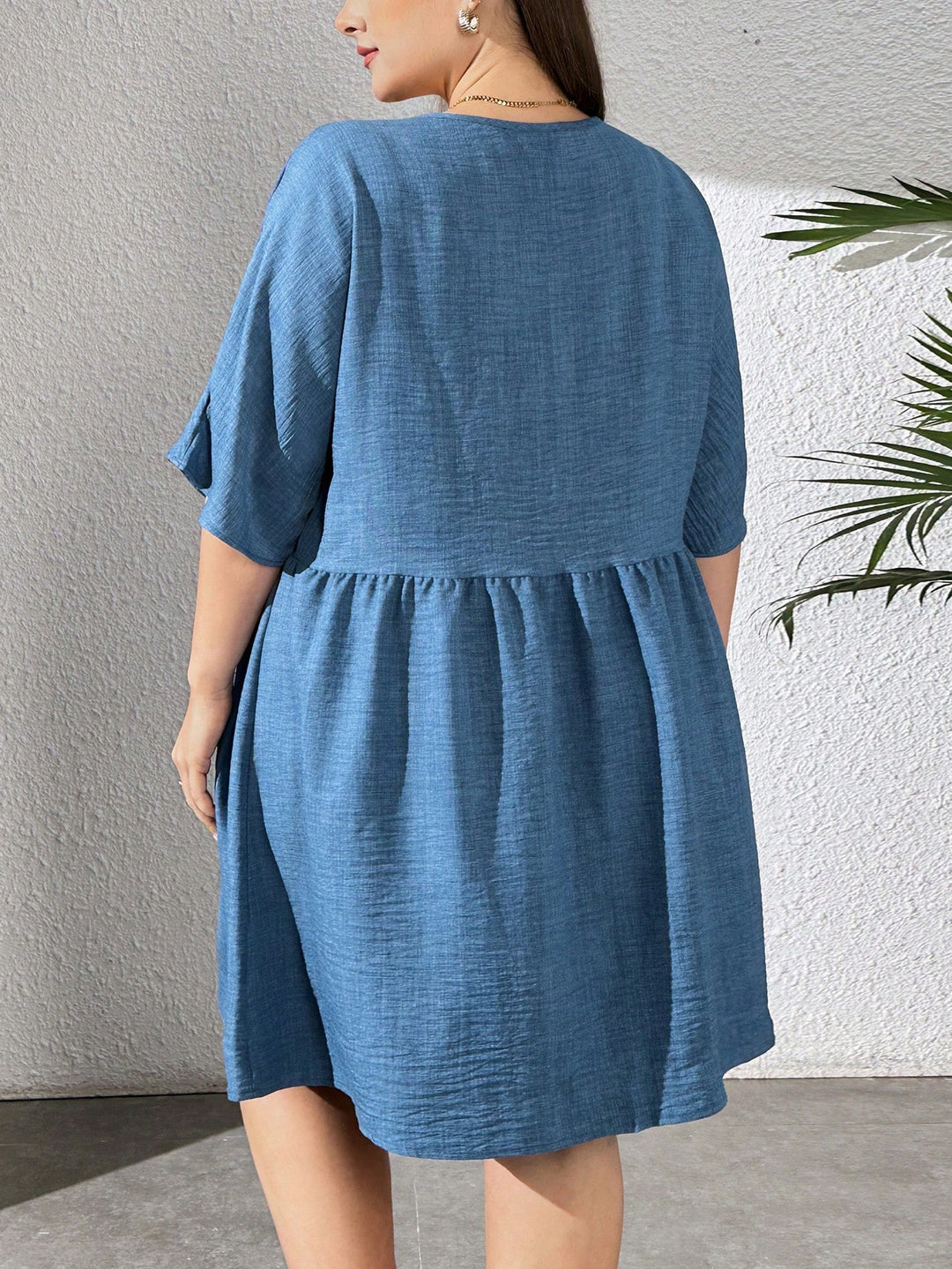 SHEIN mini ruha, kék