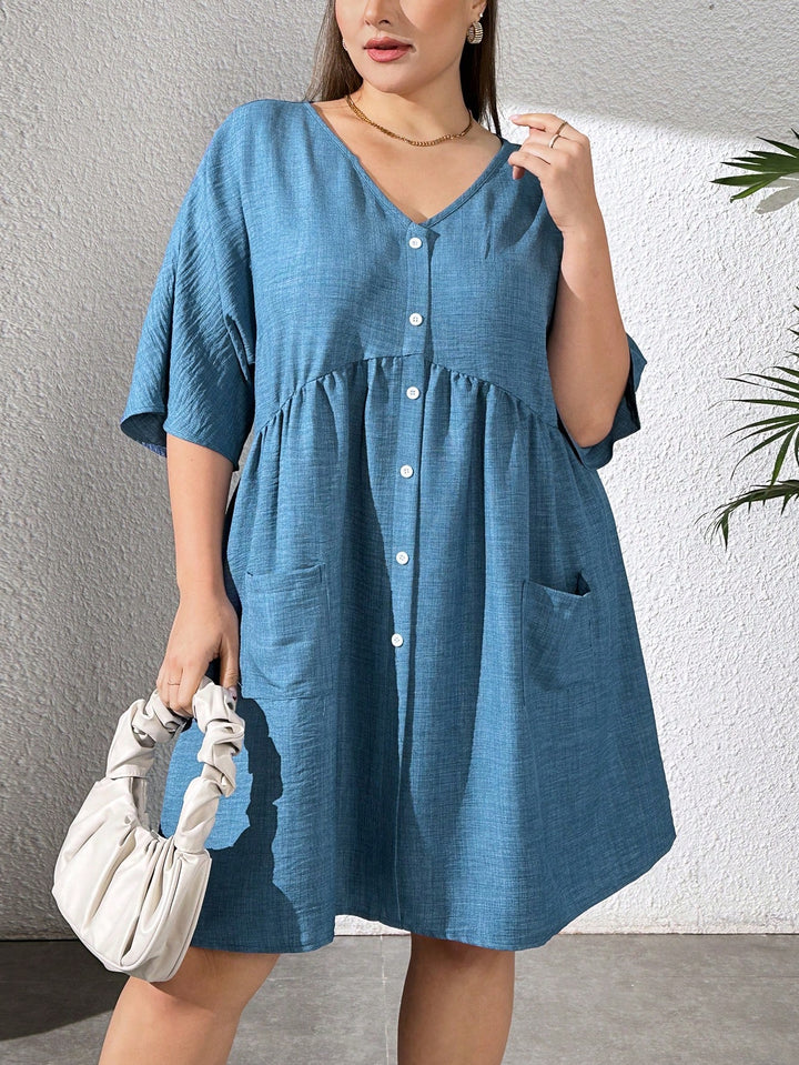 SHEIN mini ruha, kék