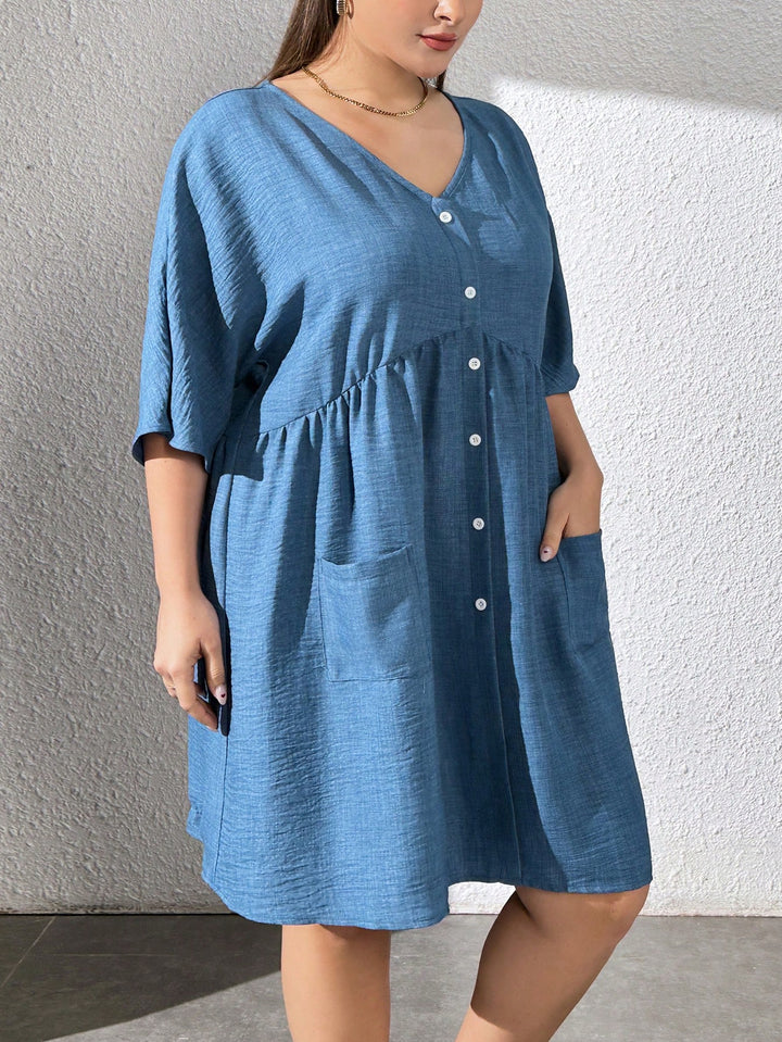 SHEIN mini ruha, kék
