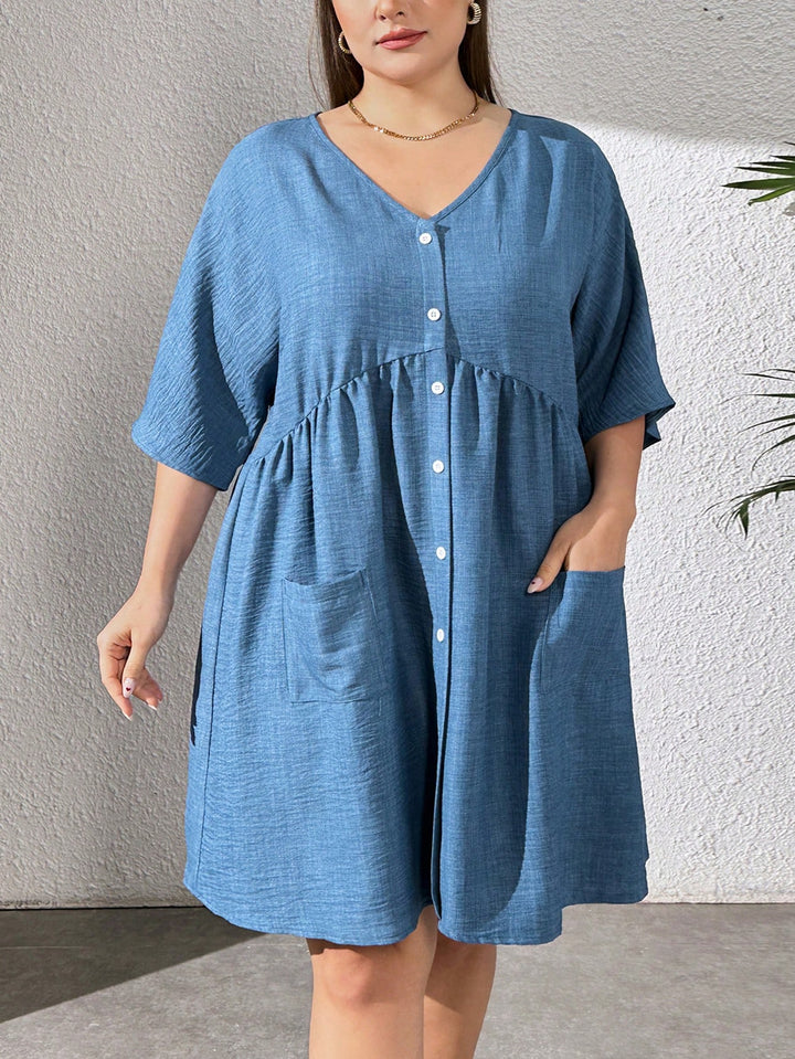 SHEIN mini ruha, kék