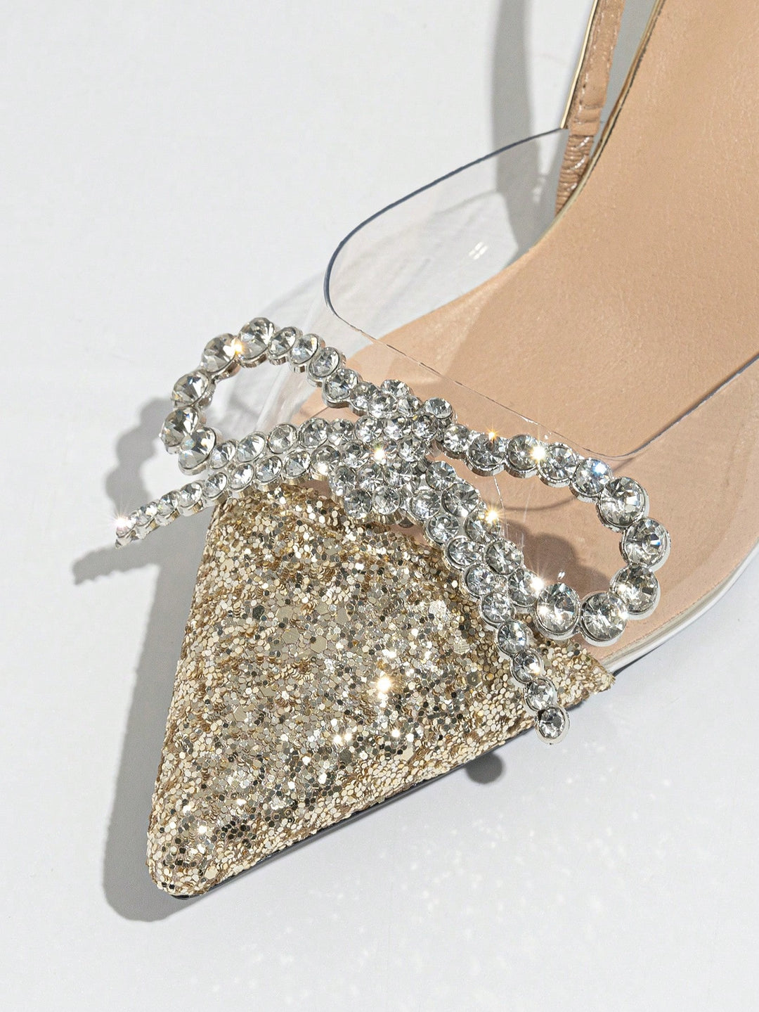 Pantofi cu toc SHEIN, auriu