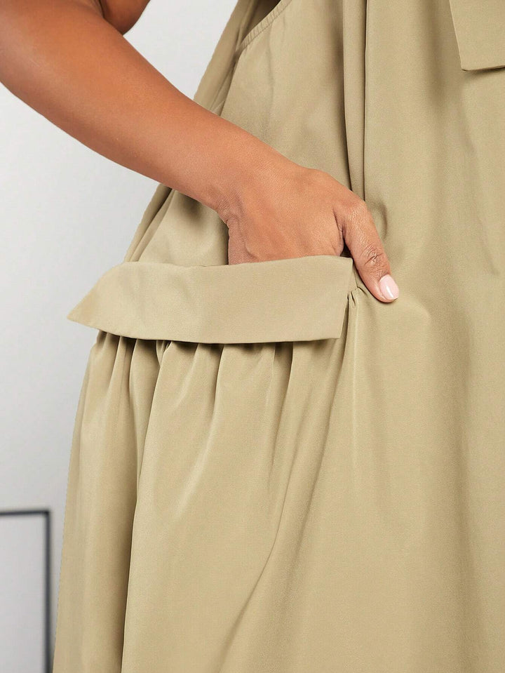 Rochie maxi SHEIN, bej