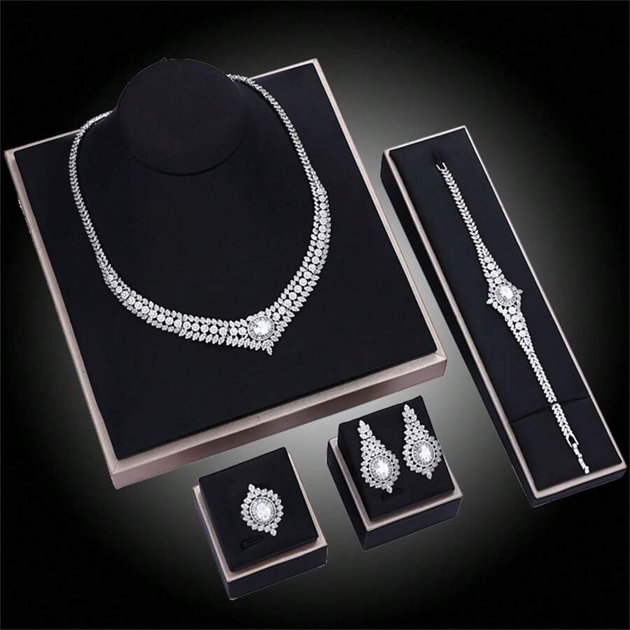 Set bijuterii SHEIN, argintiu