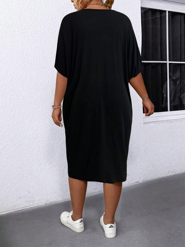 Rochie midi SHEIN, negru