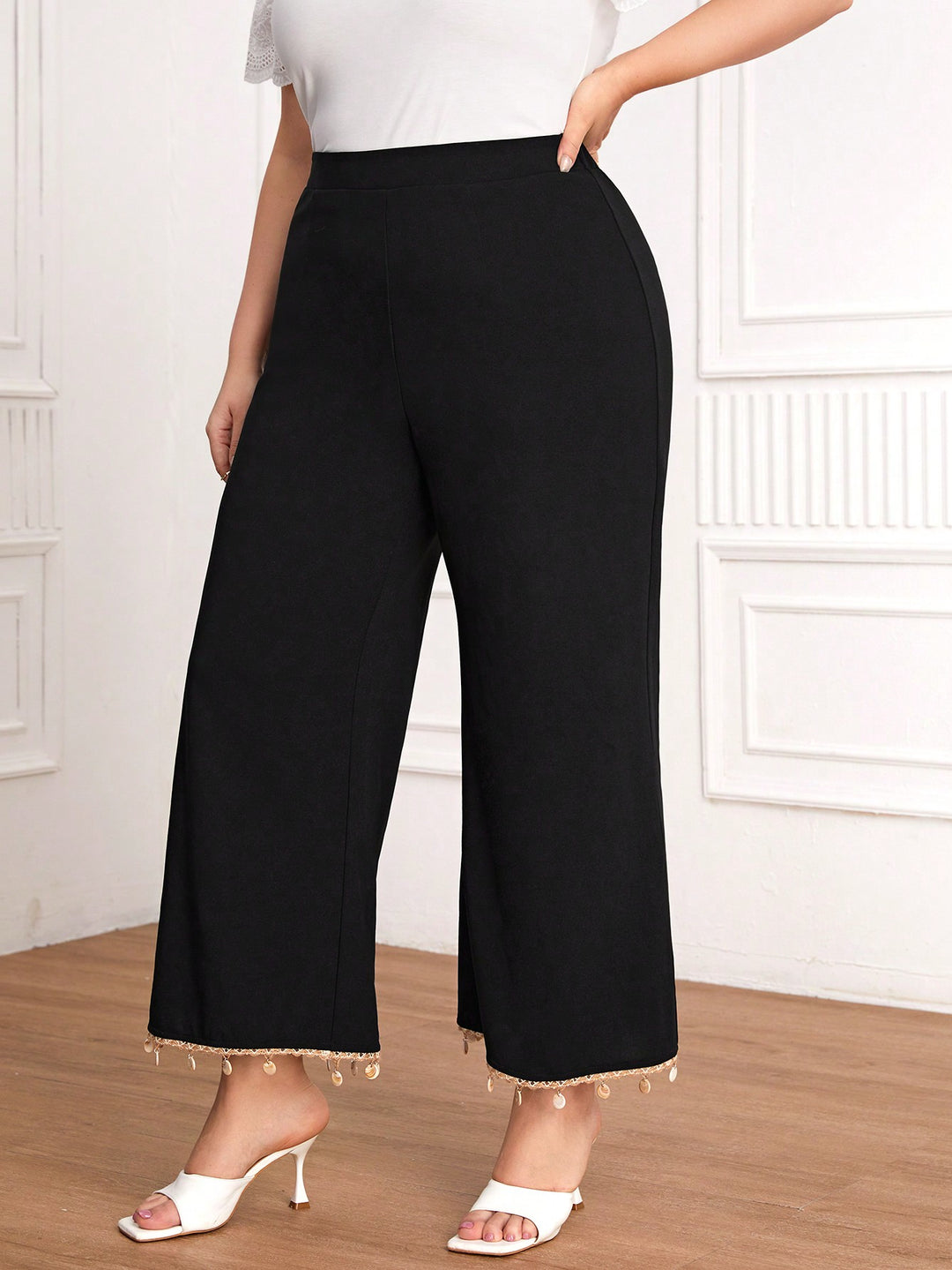 Pantaloni SHEIN, negru