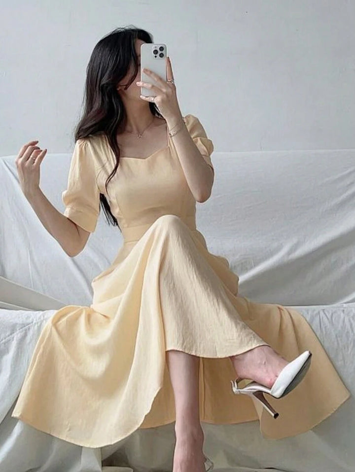 Rochie maxi SHEIN, bej