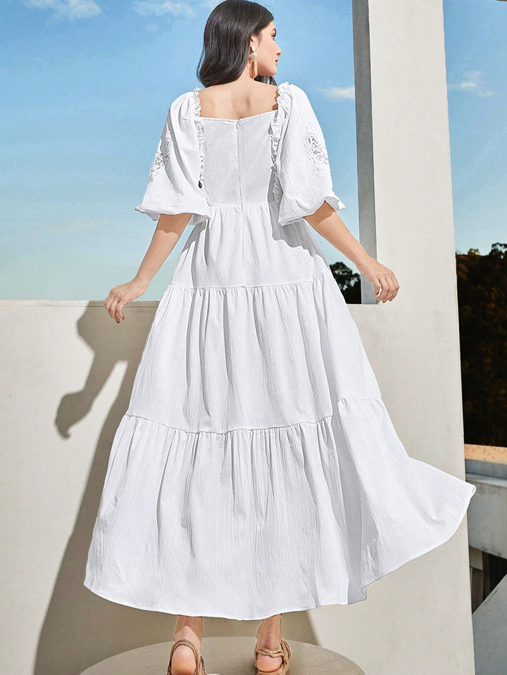 Rochie maxi SHEIN, alb