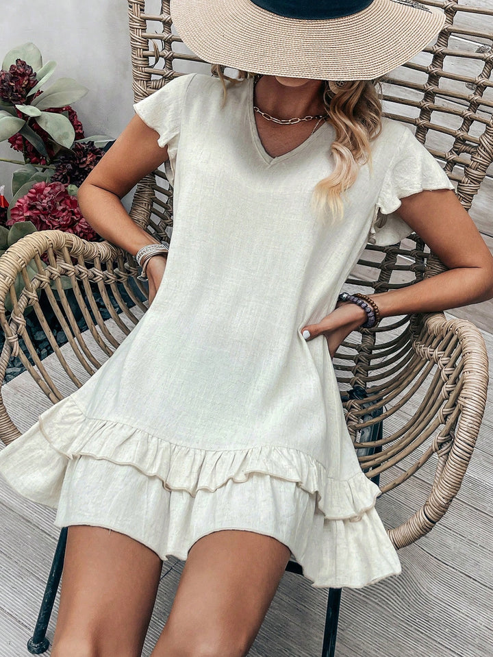 Rochie midi SHEIN, bej