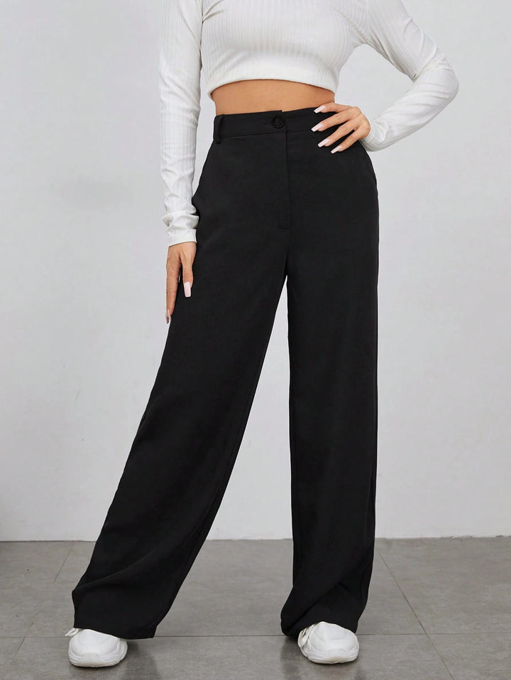 Pantaloni SHEIN, negru