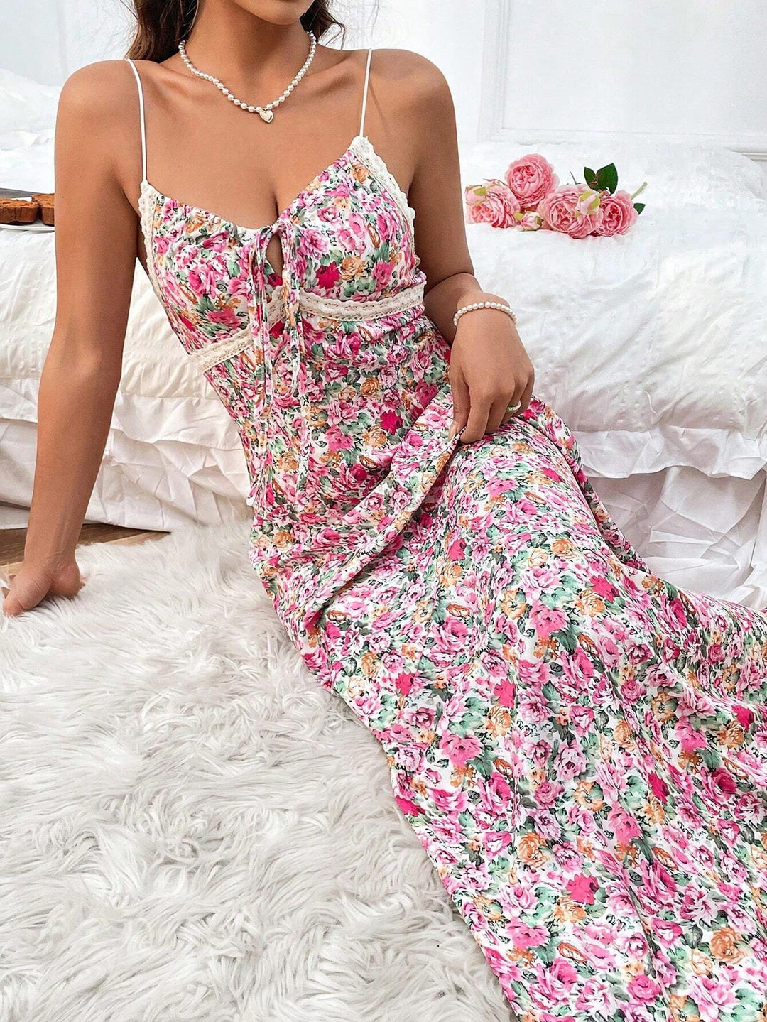 Rochie maxi SHEIN, mix culori