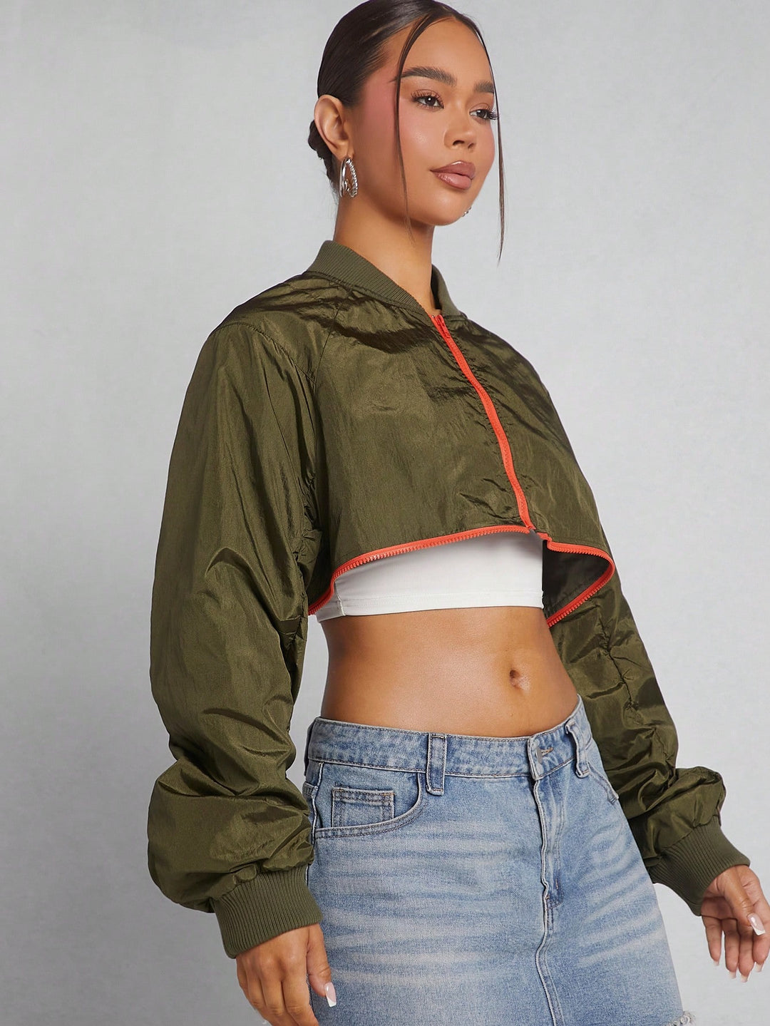SHEIN Dzseki, khaki