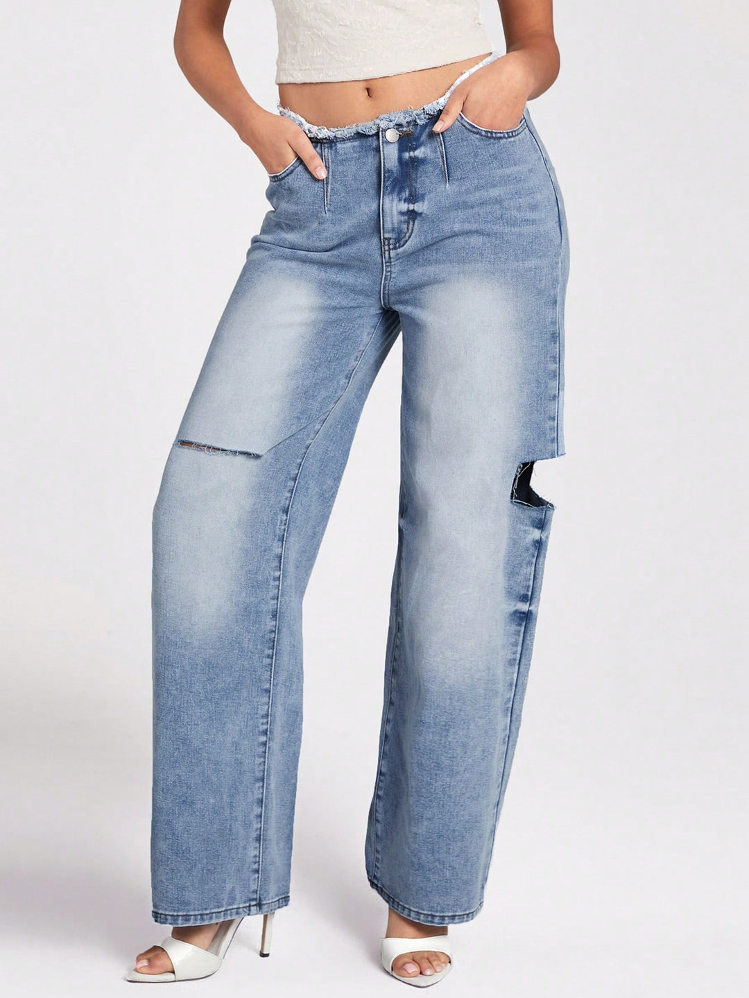 Jeans SHEIN, albastru
