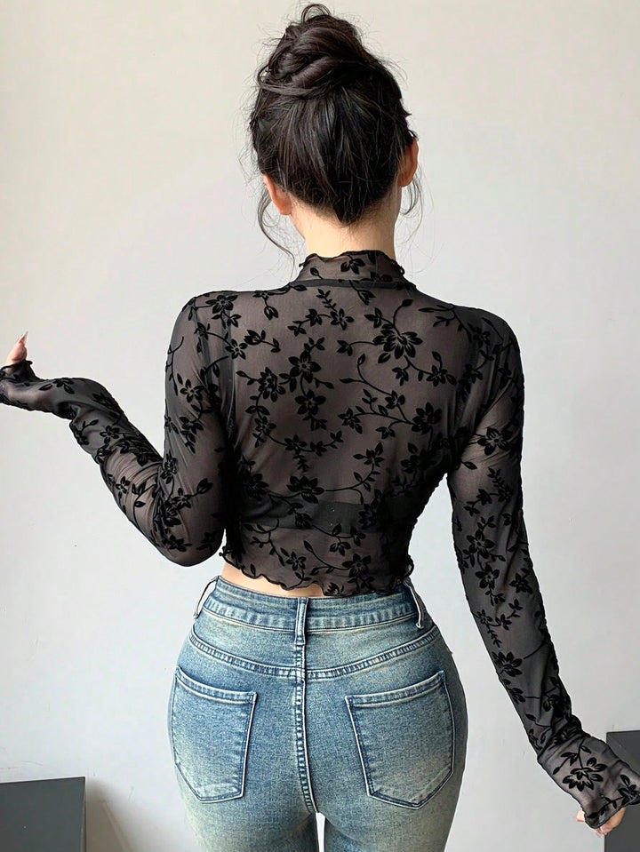 SHEIN blúz, fekete