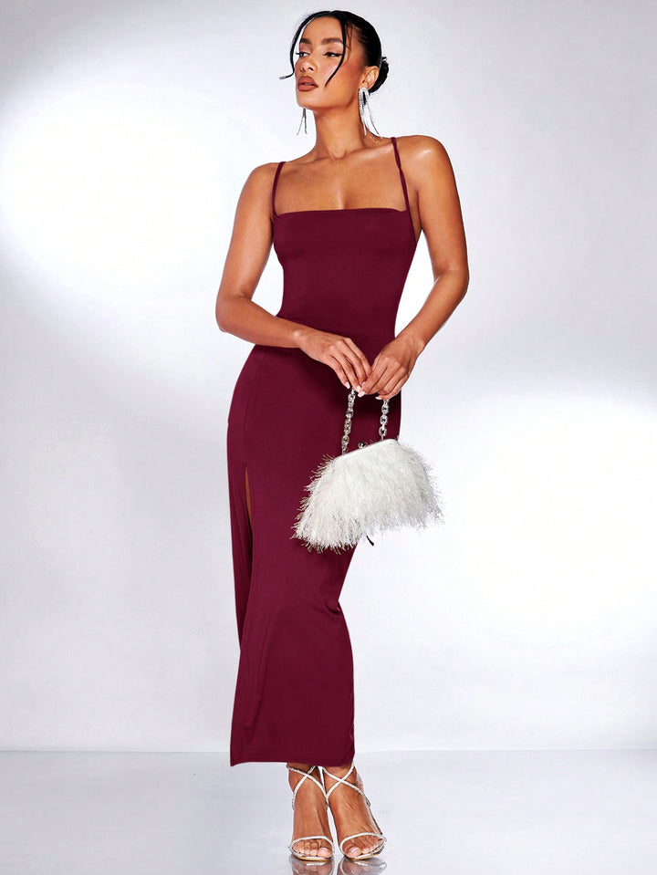 Rochie maxi SHEIN, vișiniu