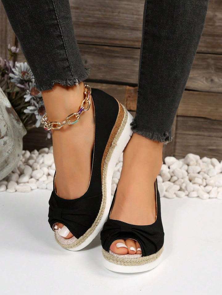 Espadrile SHEIN, negru