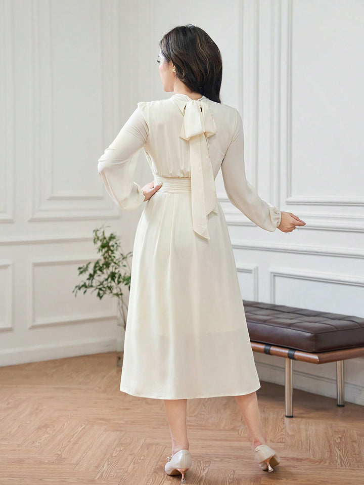 Rochie midi SHEIN, bej