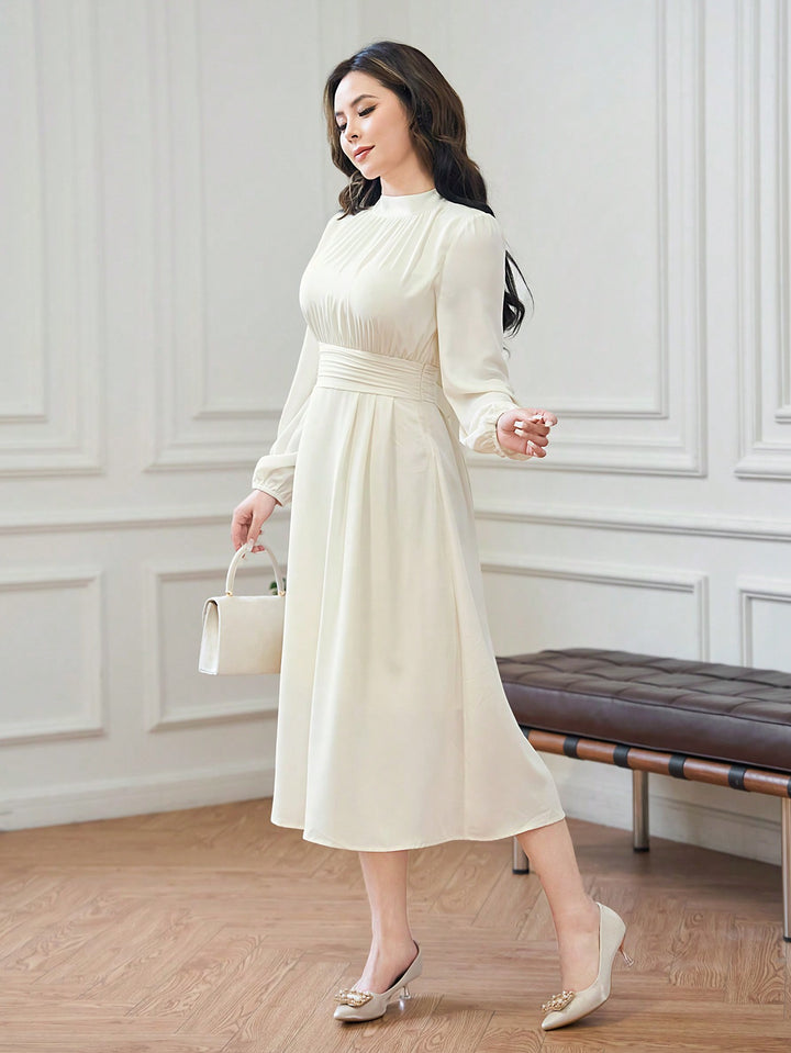 Rochie midi SHEIN, bej