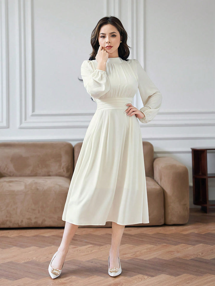 Rochie midi SHEIN, bej