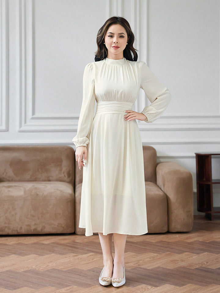 Rochie midi SHEIN, bej