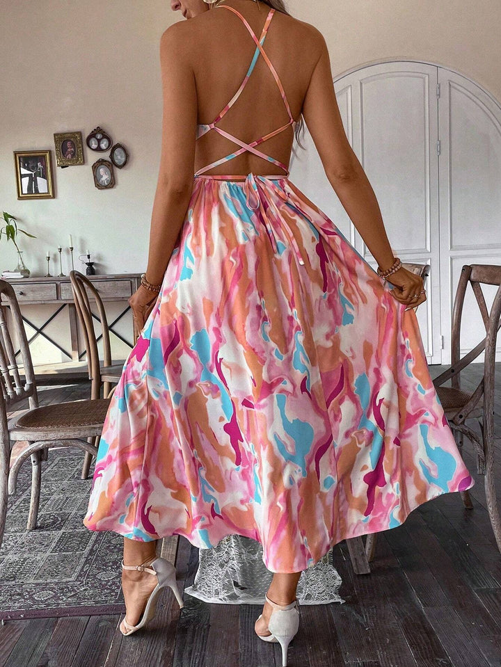 Rochie maxi Shein, mix culori