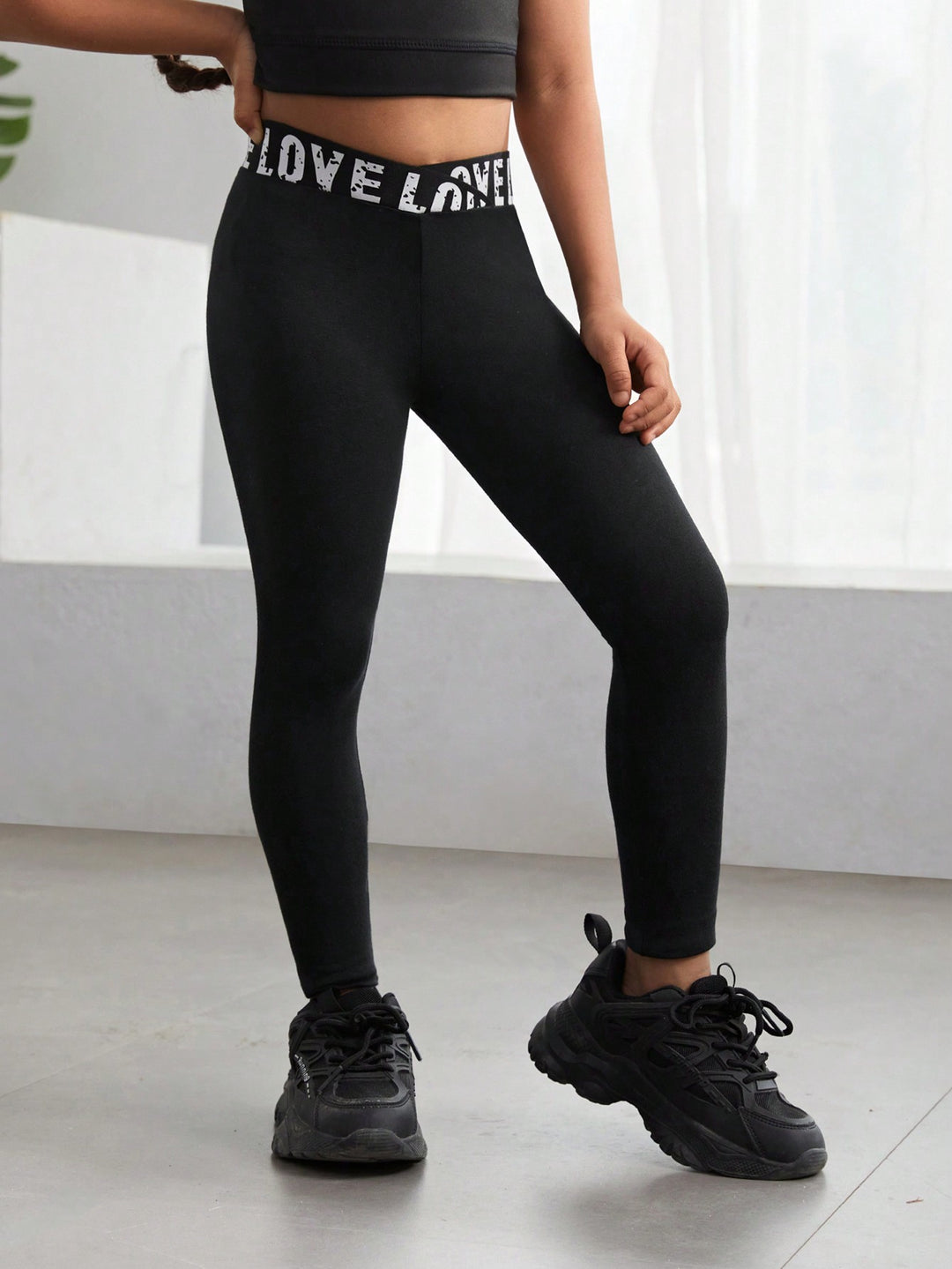 SHEIN leggings, fekete