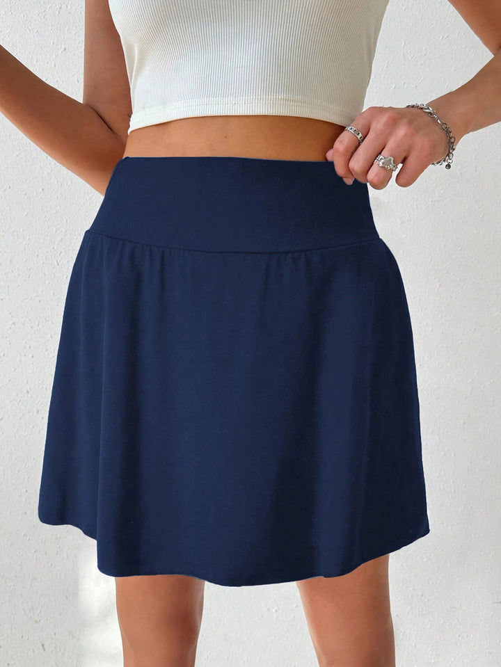 Fustă pantalon SHEIN, albastru