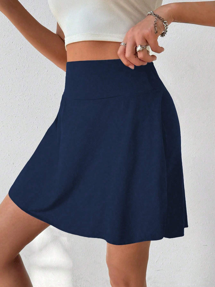 Fustă pantalon SHEIN, albastru