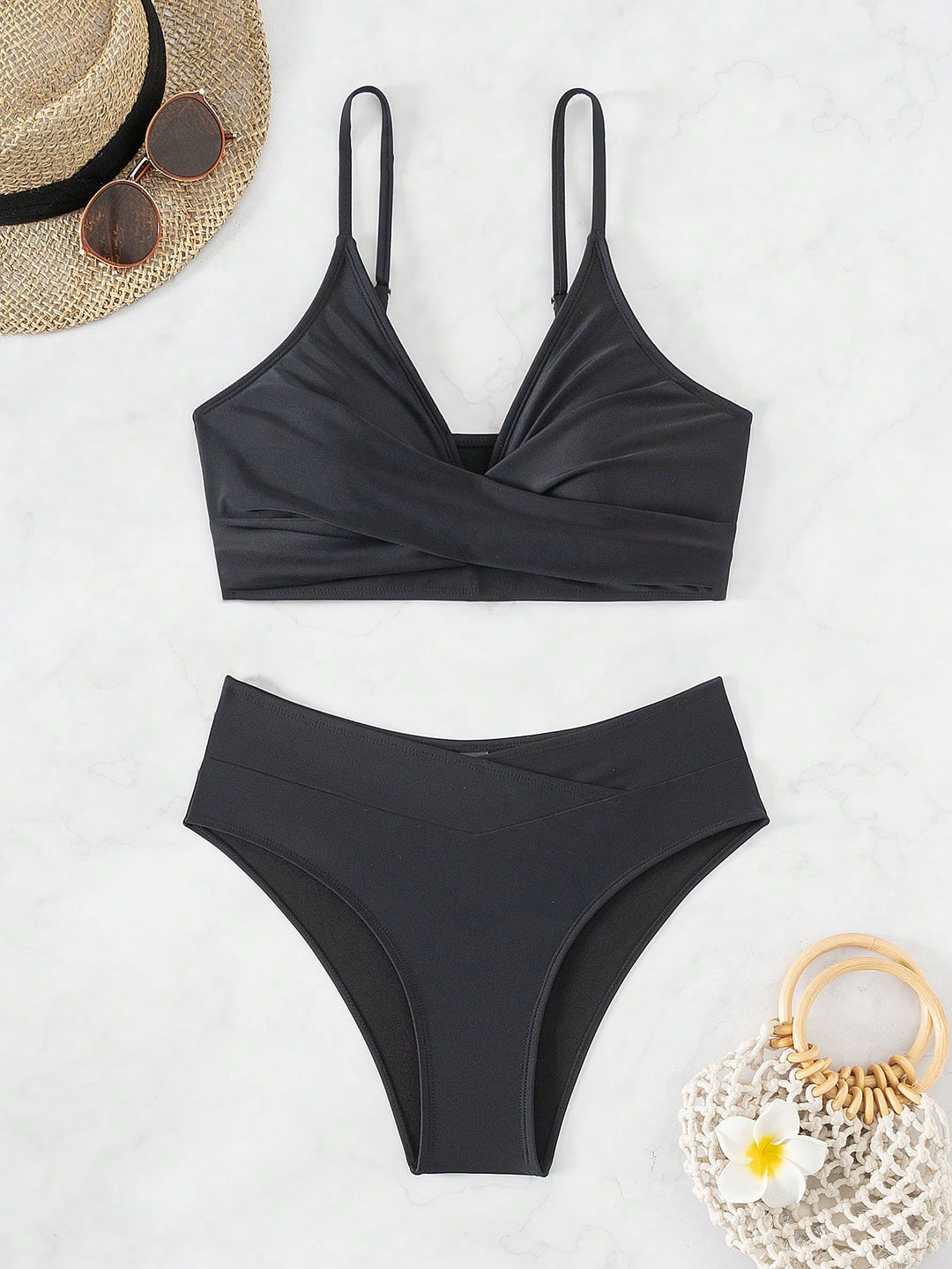 Set bikini SHEIN, negru