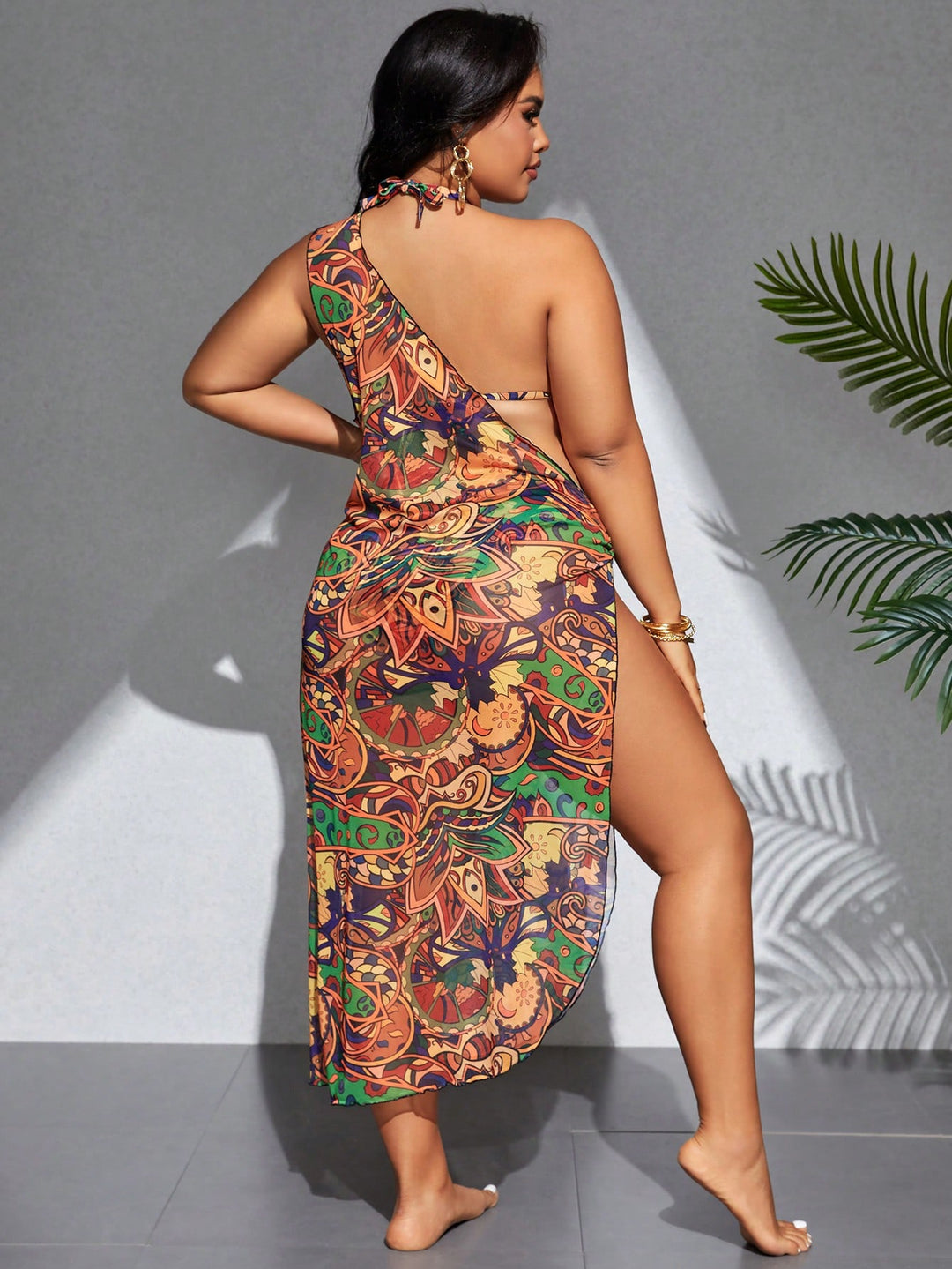 Costum de baie SHEIN, mix culori