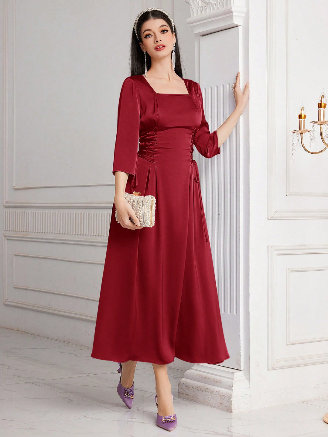 Rochie SHEIN, vișiniu