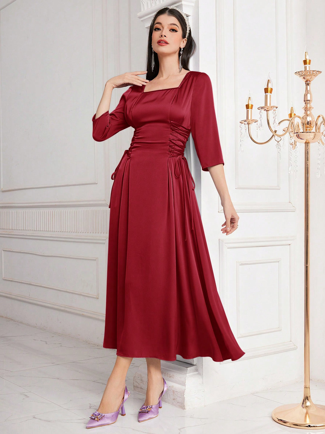 Rochie SHEIN, vișiniu