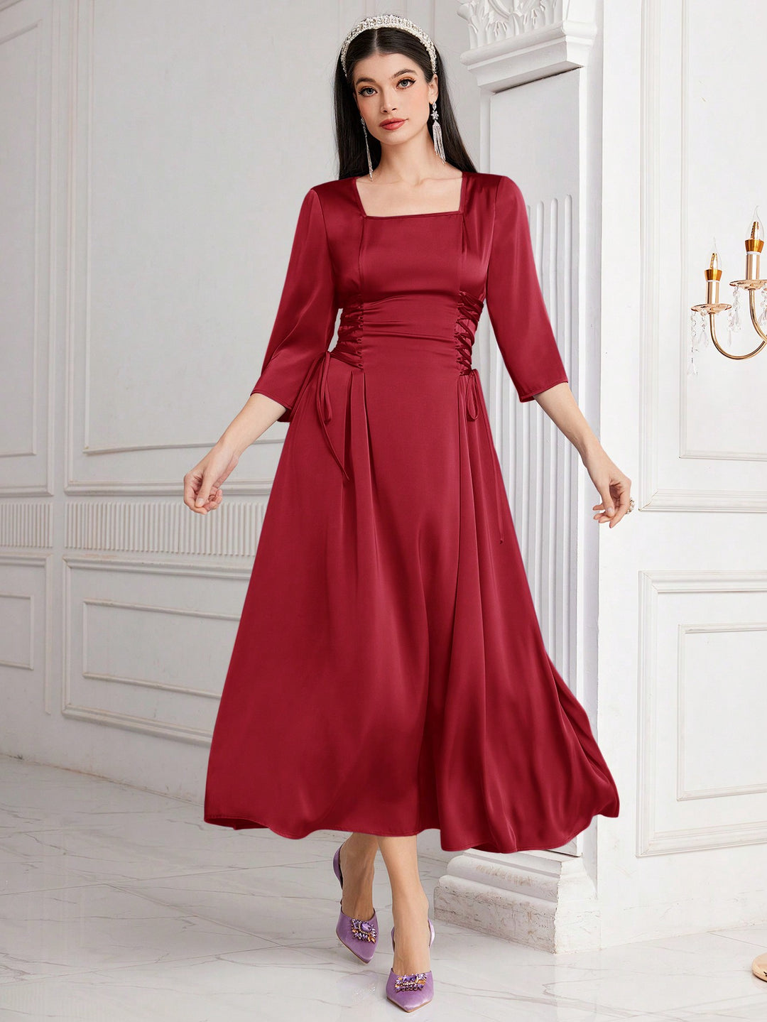 Rochie SHEIN, vișiniu