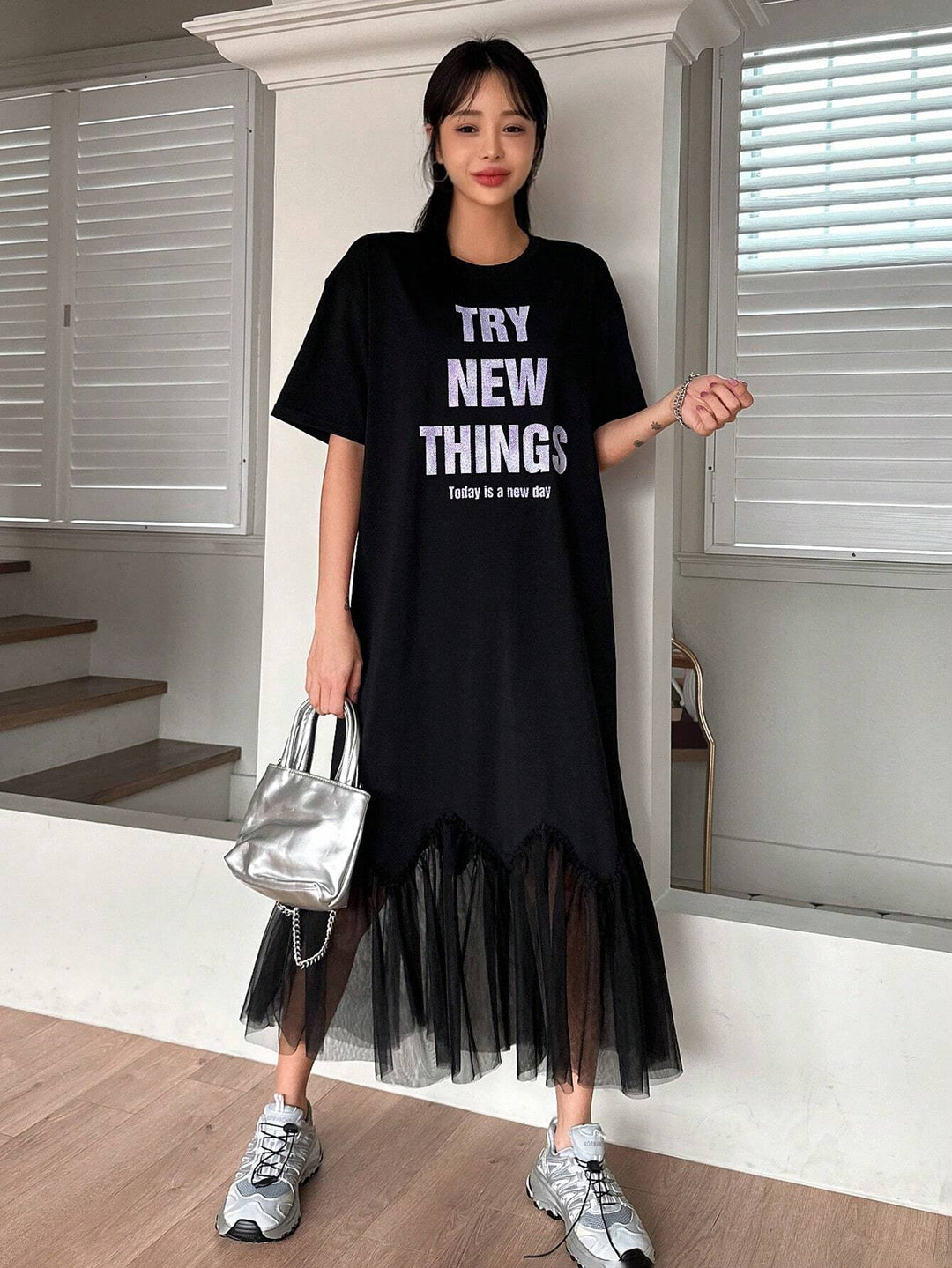 Rochie midi SHEIN, negru