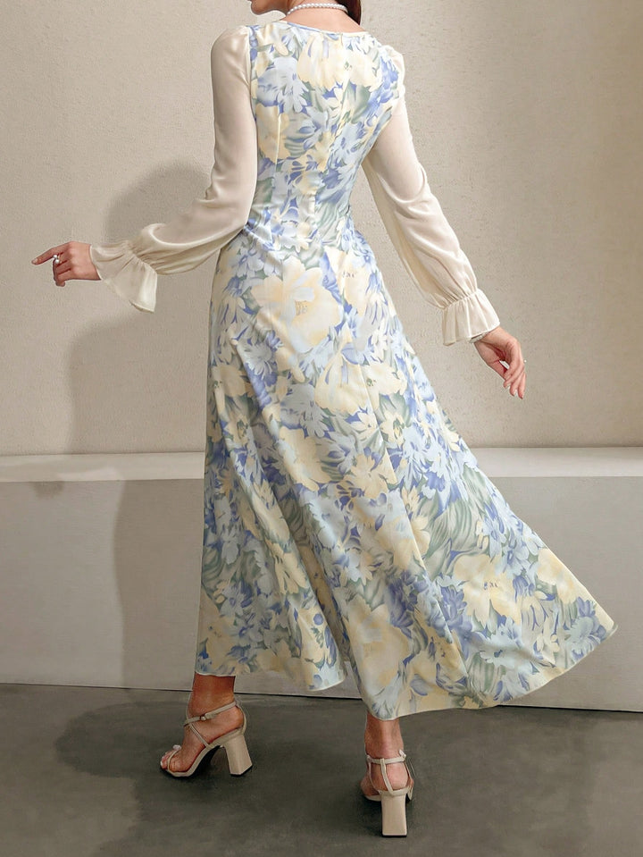 SHEIN maxi ruha, kék