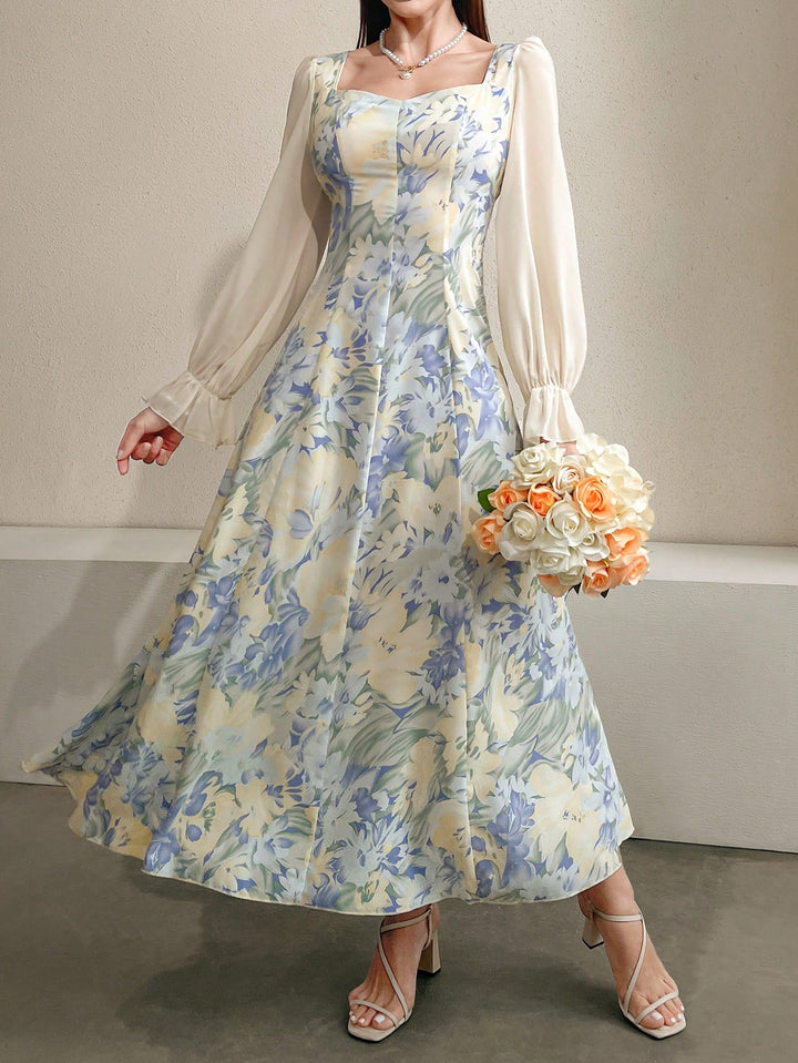 SHEIN maxi ruha, kék