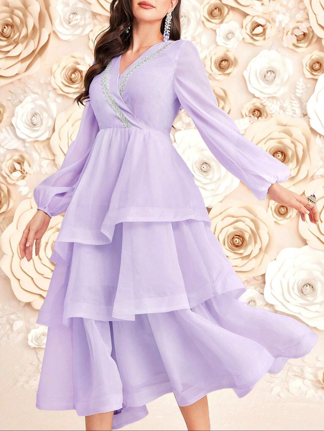 SHEIN maxi ruha, lila
