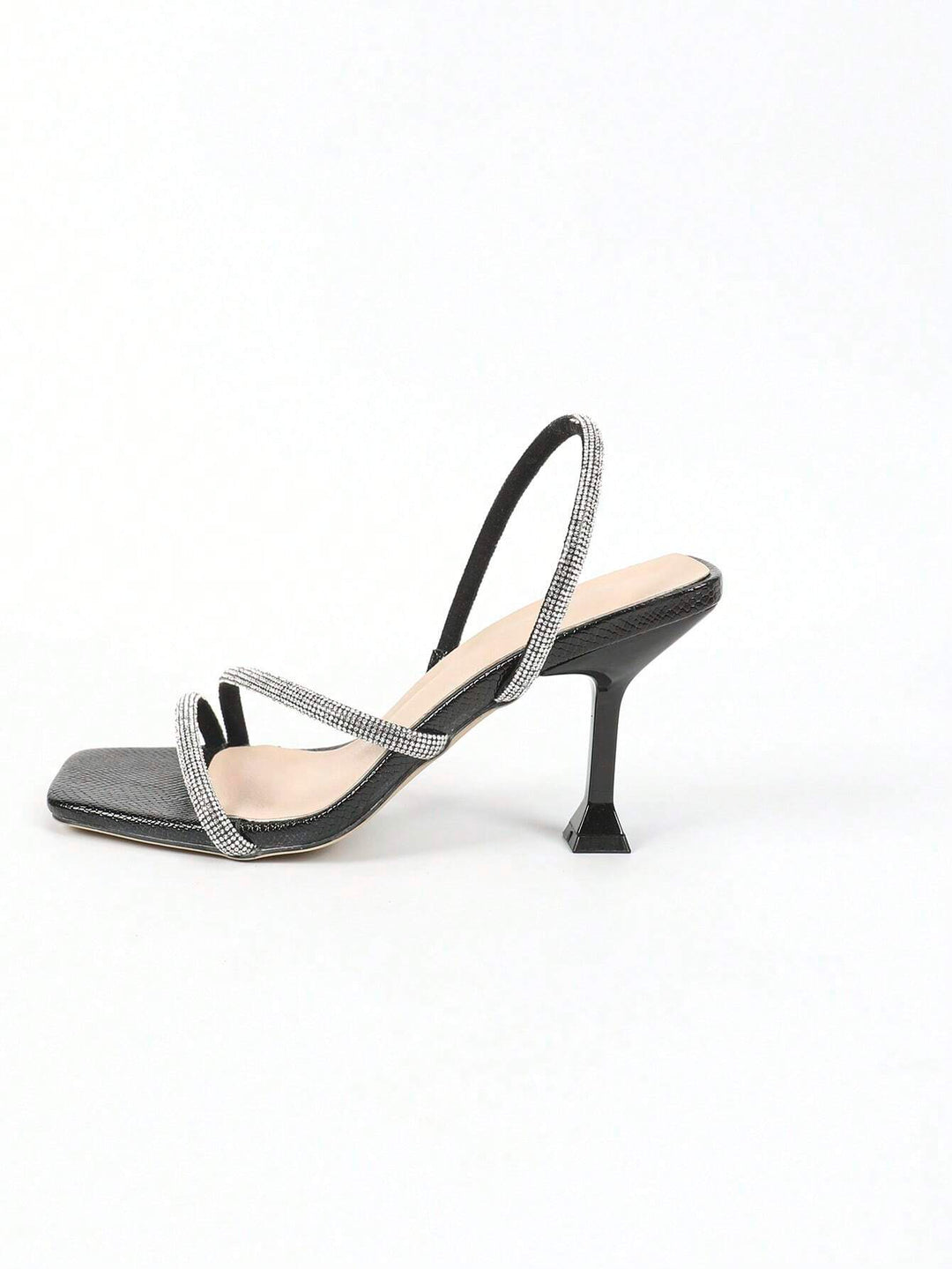 Sandale cu toc SHEIN, negru