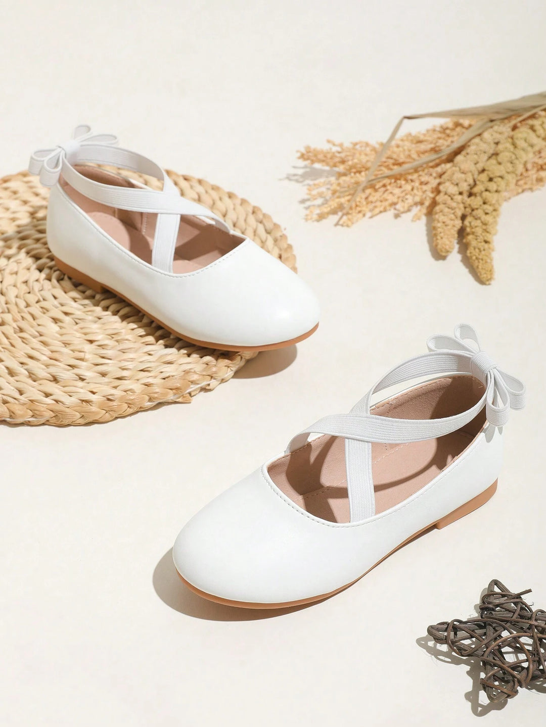 SHEIN balerina cipők, fehér