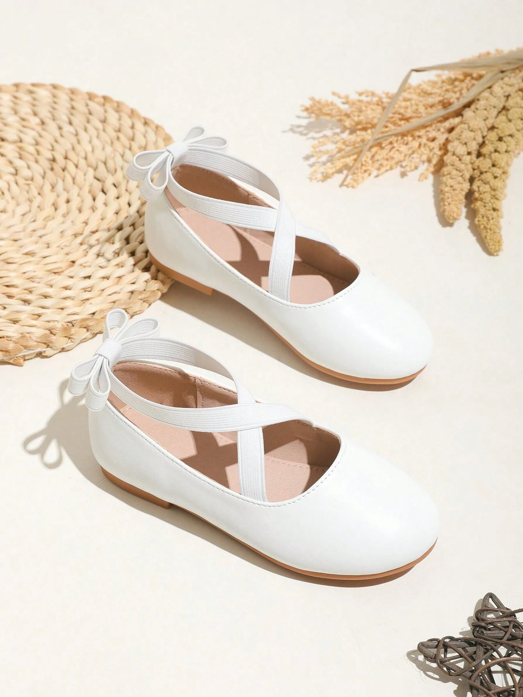 SHEIN balerina cipők, fehér
