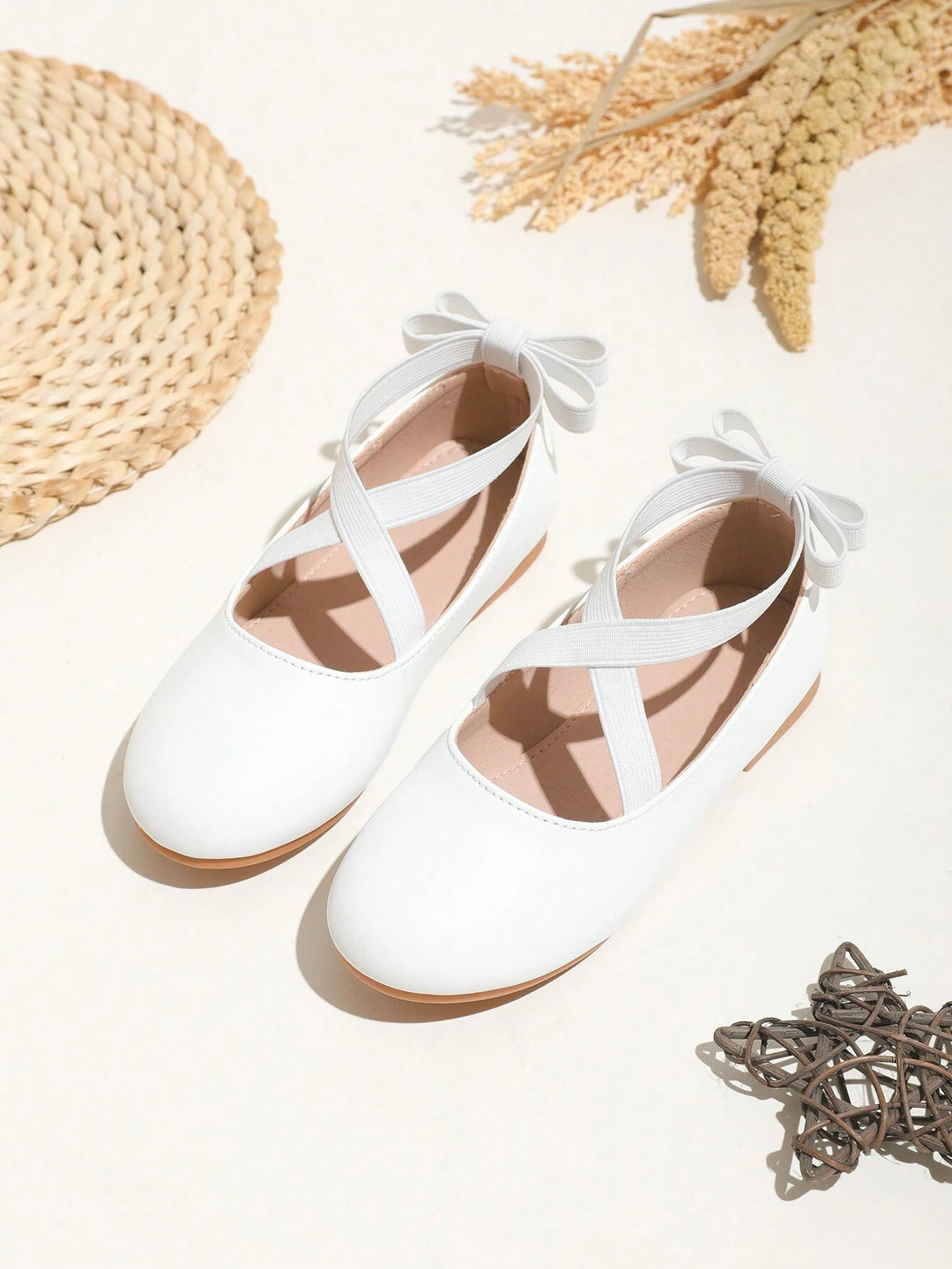 SHEIN balerina cipők, fehér