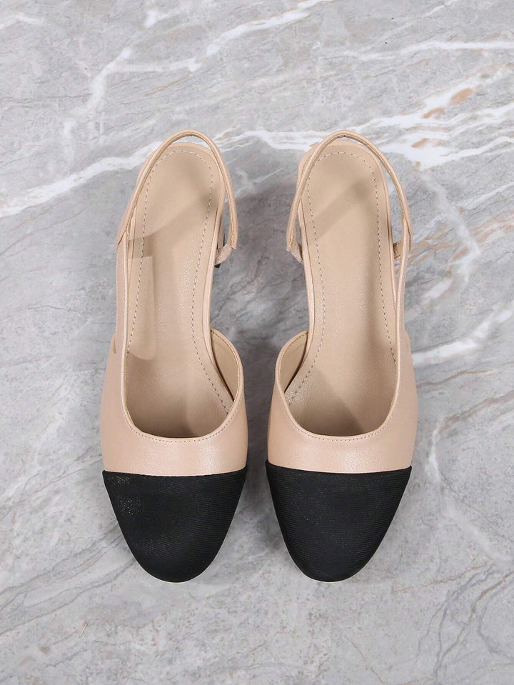 Pantofi cu toc SHEIN, bej