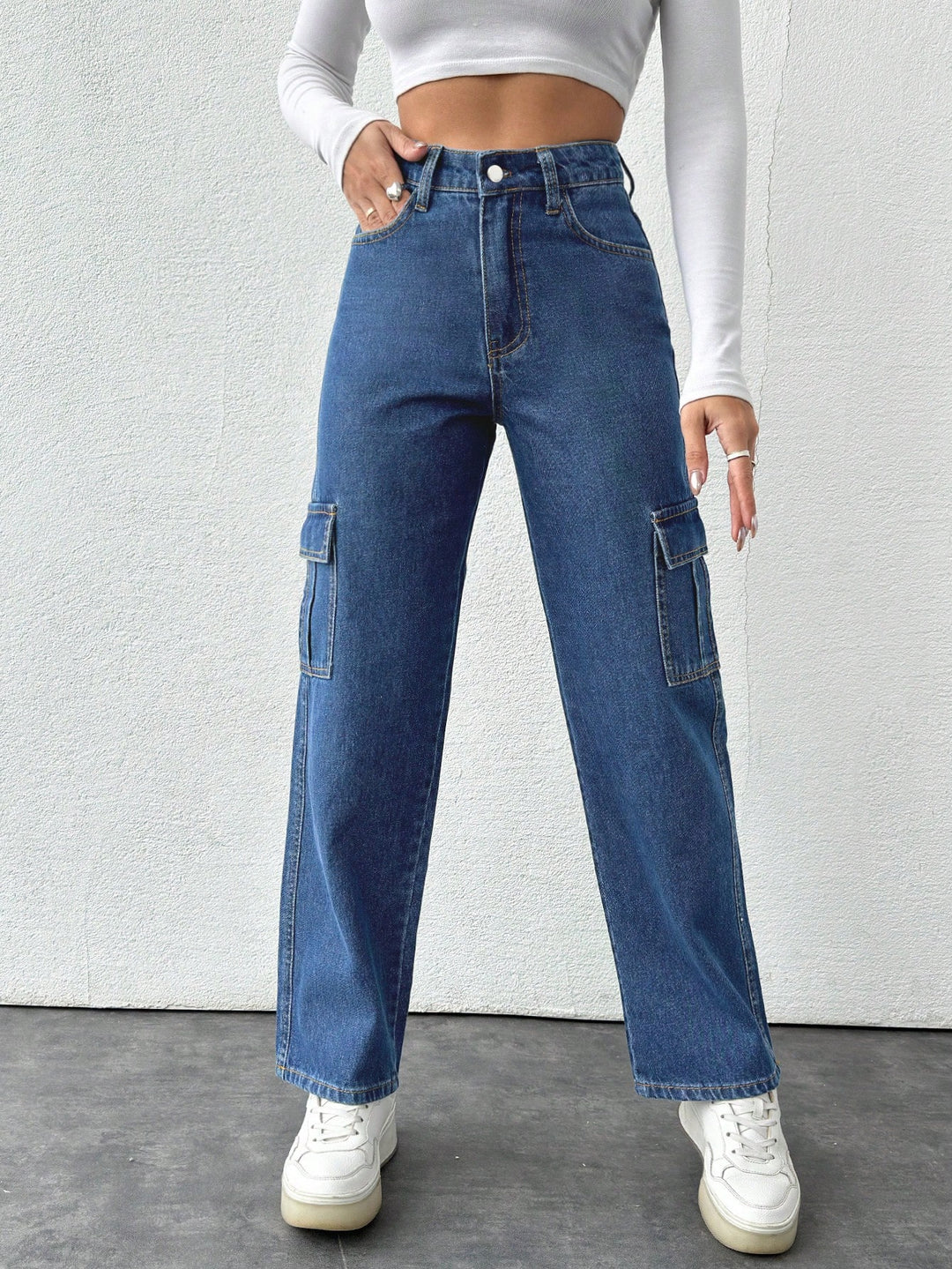 Jeans SHEIN, albastru