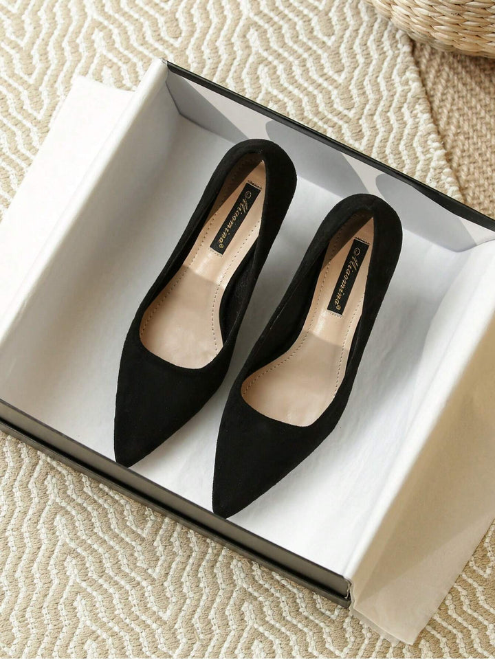Pantofi cu toc SHEIN, negru
