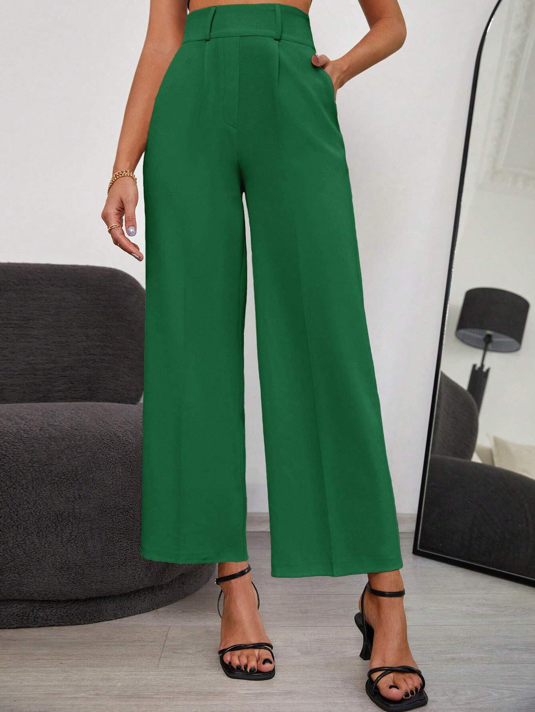 Pantaloni SHEIN, verde
