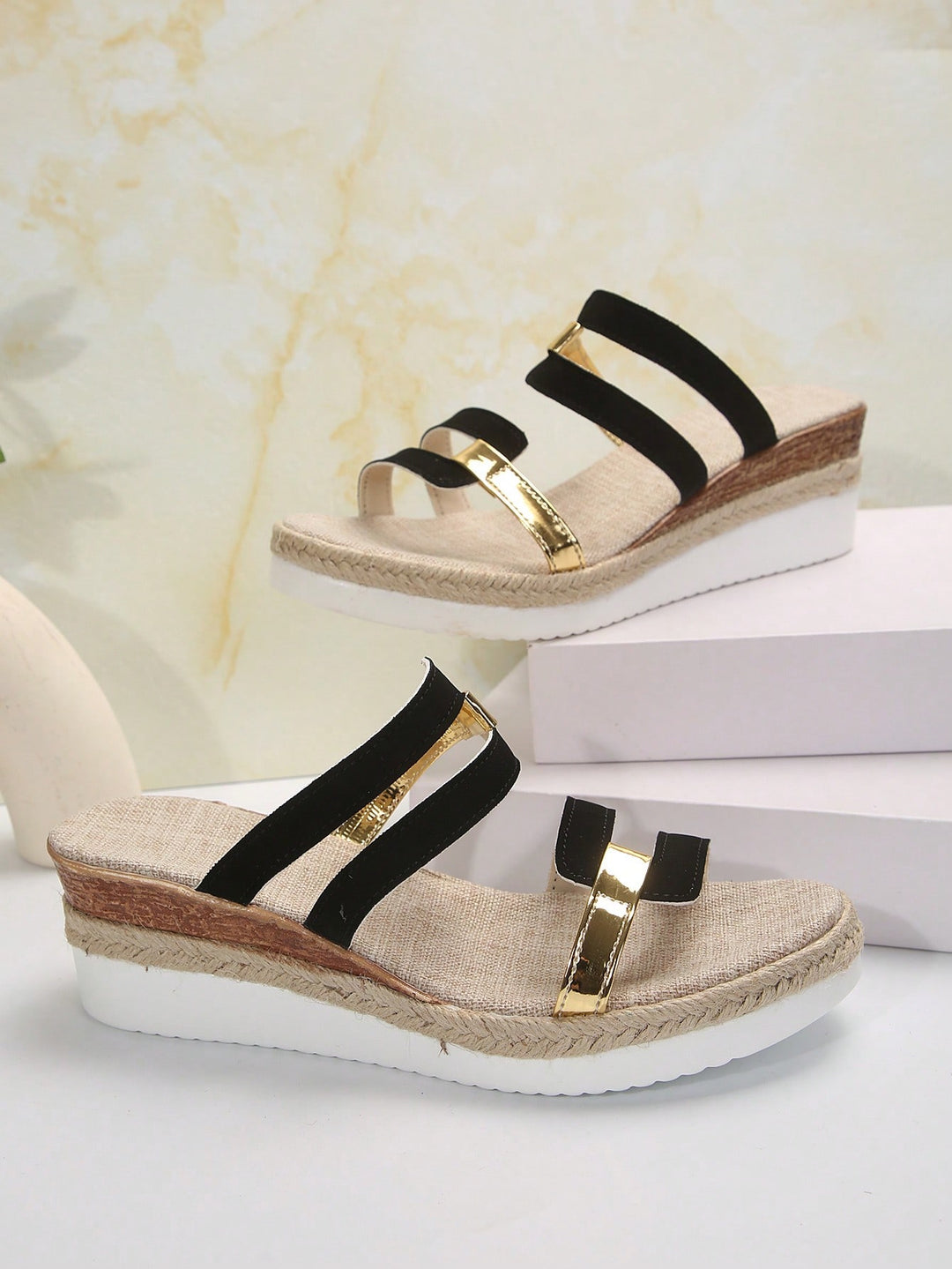Sandale SHEIN, negru
