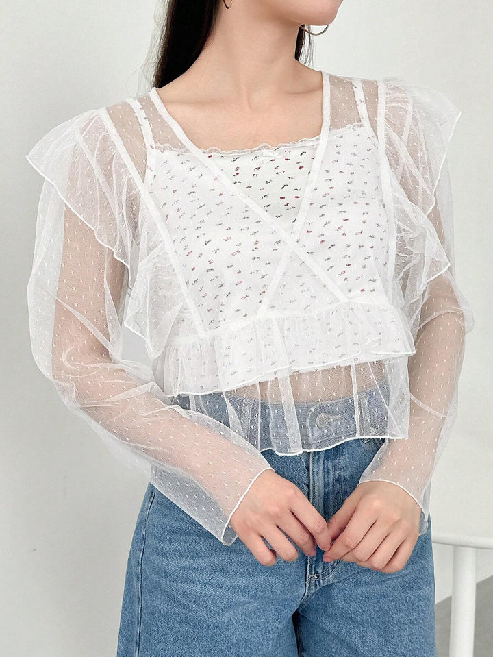 Top SHEIN, alb